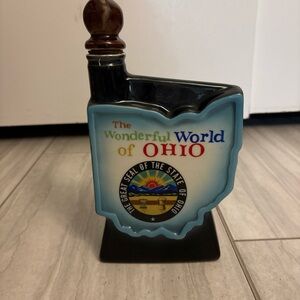 Vintage Jim Beam " The Wonderful World Of Ohio" Handcrafted Regal China Decanter